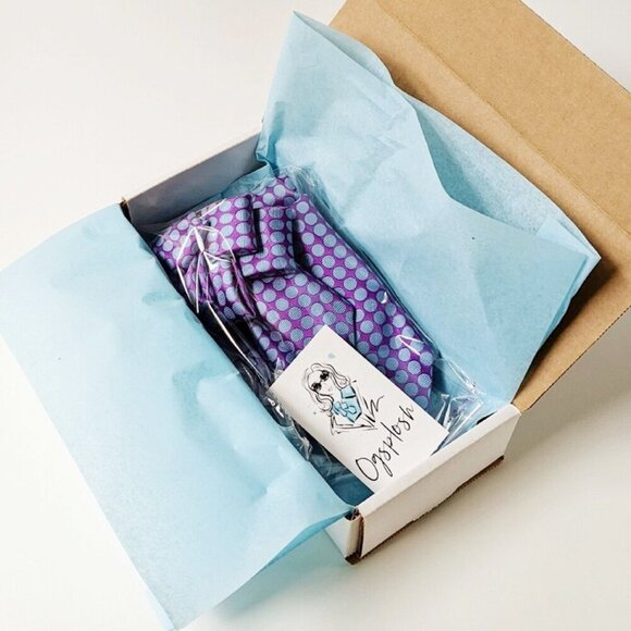 Tribal Art Print Ascot - Women's Tie - Unique Scarf - Necktie Scarf - Picture 7 of 7